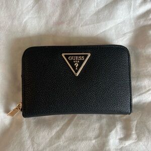 Guess Black Zip-Around Wallet